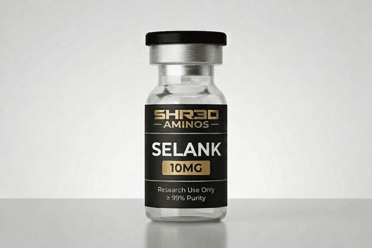 Selank research vial