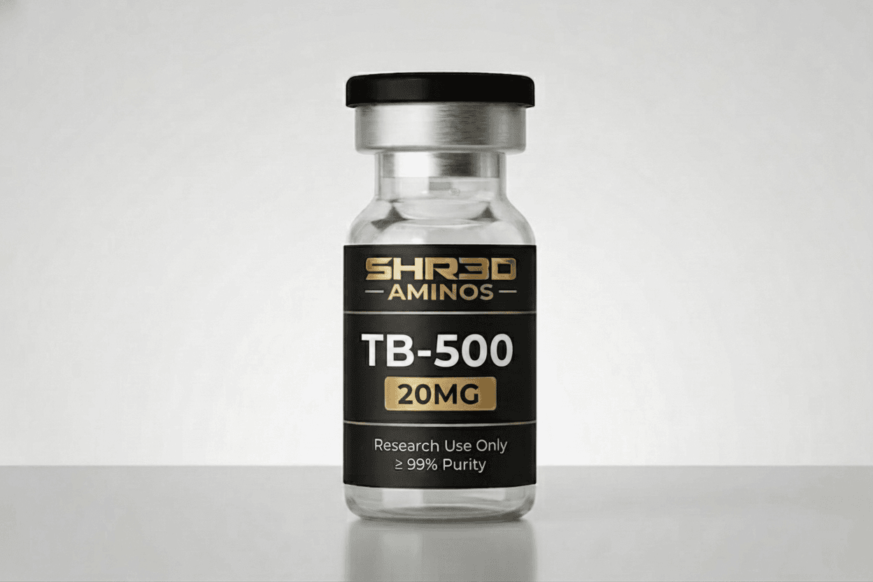 SHR3D Aminos TB-500 20mg research peptide vial